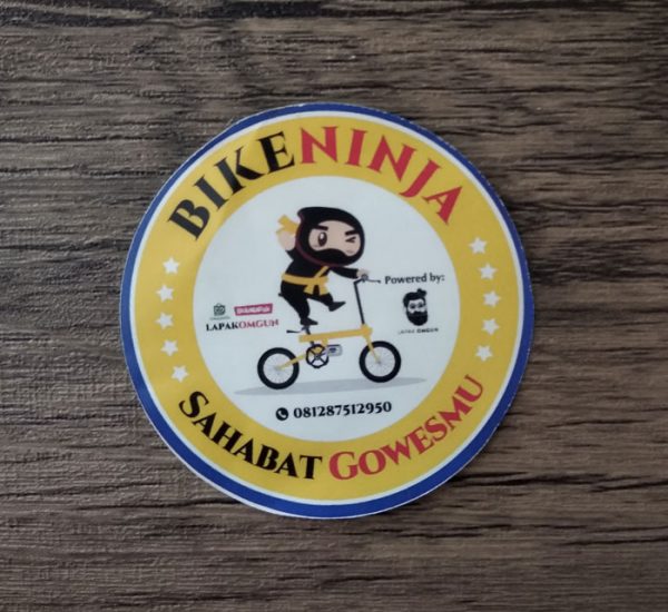 cetak stiker bike ninja kecil