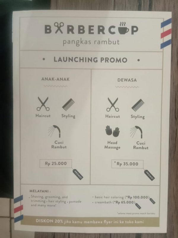 cetak brosur barbershop